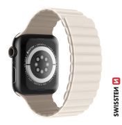 Swissten Apple Watch mgneses szilikon szj 38/40/41 mm, fehr/cappuccino